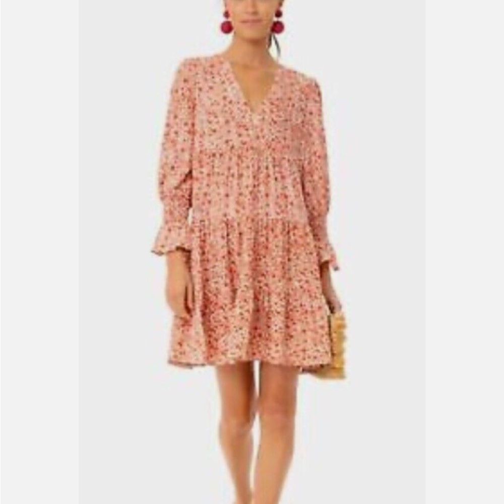 TUCKERNUTS POMANDER PLACE SAVANNAH Floral Kenzo Tiered Mini Dress S
